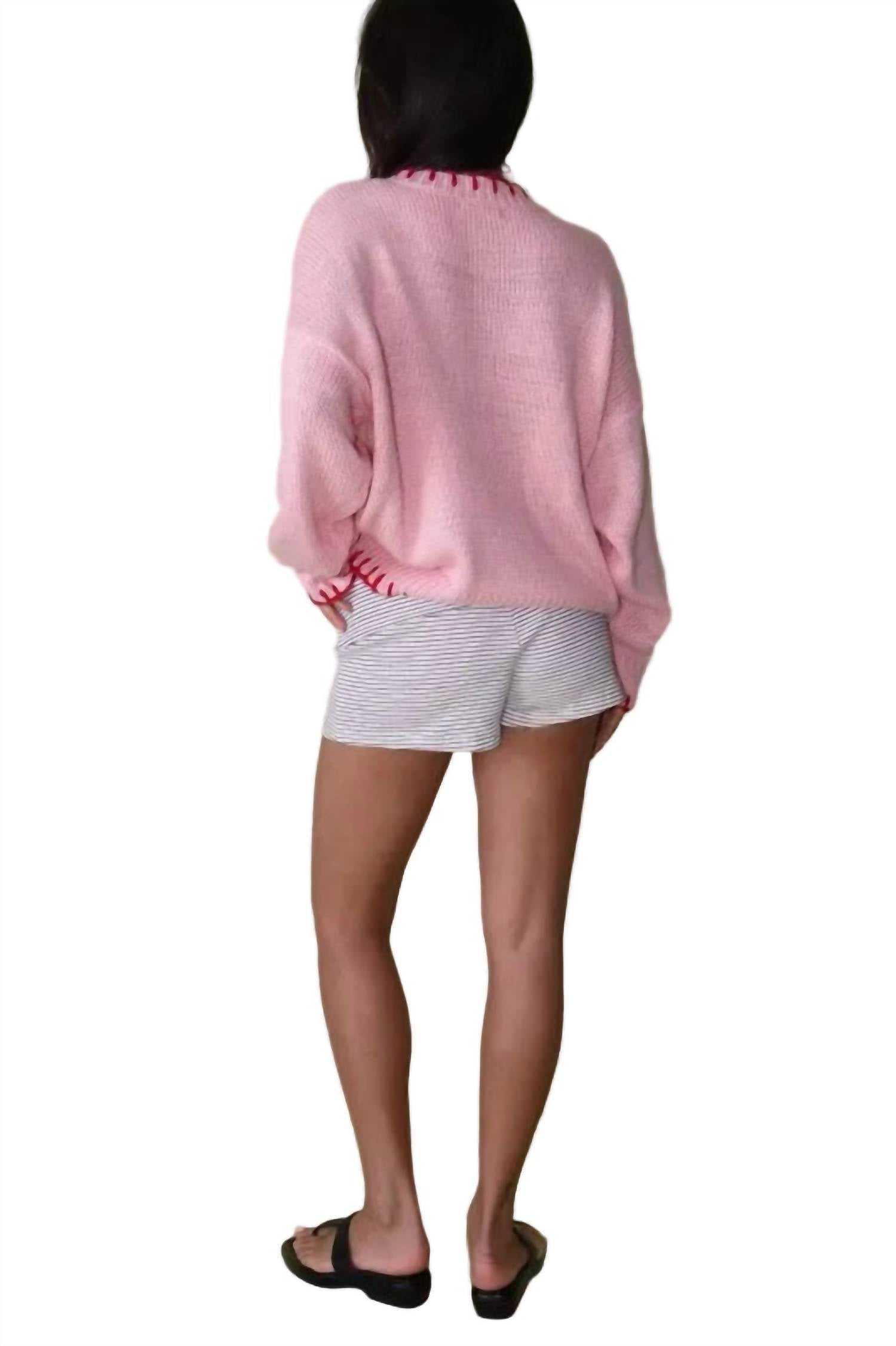 Bailey Rose - Anchor's Away Oversized Knit Pullover