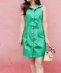 Kasia - Cosmos Button Front Dress