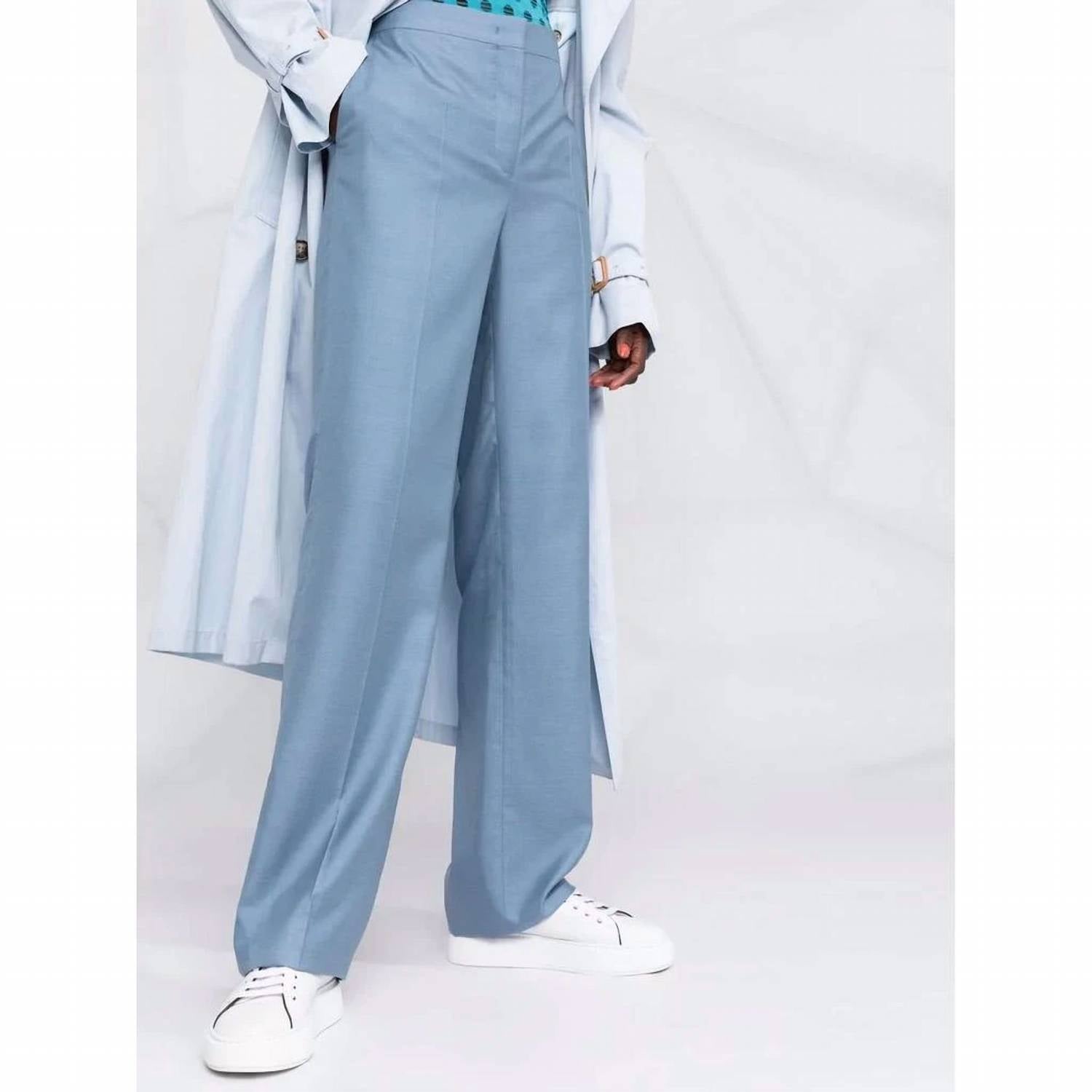 Salvatore Ferragamo - High Waisted Silk Trousers