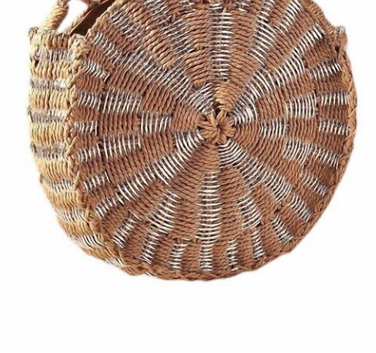 Merveille - Women's Straw Round Cross Body Bag