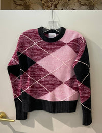 Brodie Cashmere - Argyle Crew Neck Sweater