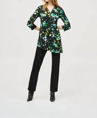 Joseph Ribkoff - Sherese Silky Knit Abstract Print Tunic Top