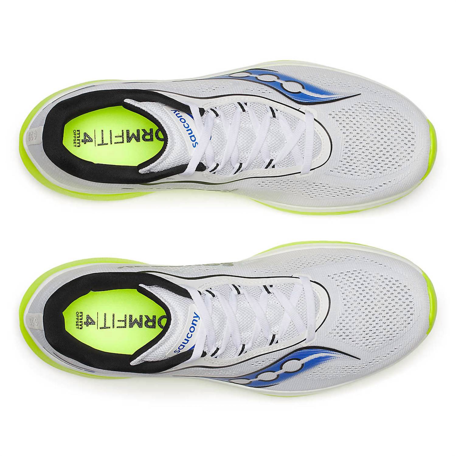 SAUCONY Men's Kinvara 15 Shoes in white citron - men's shoe - alternate view