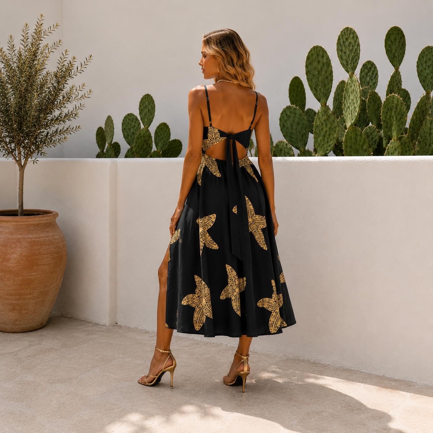 Mystery Resort - Starfish Midi Dress