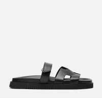 STEVE MADDEN Women's Mayven Sandals in black - women's sandal - detail view