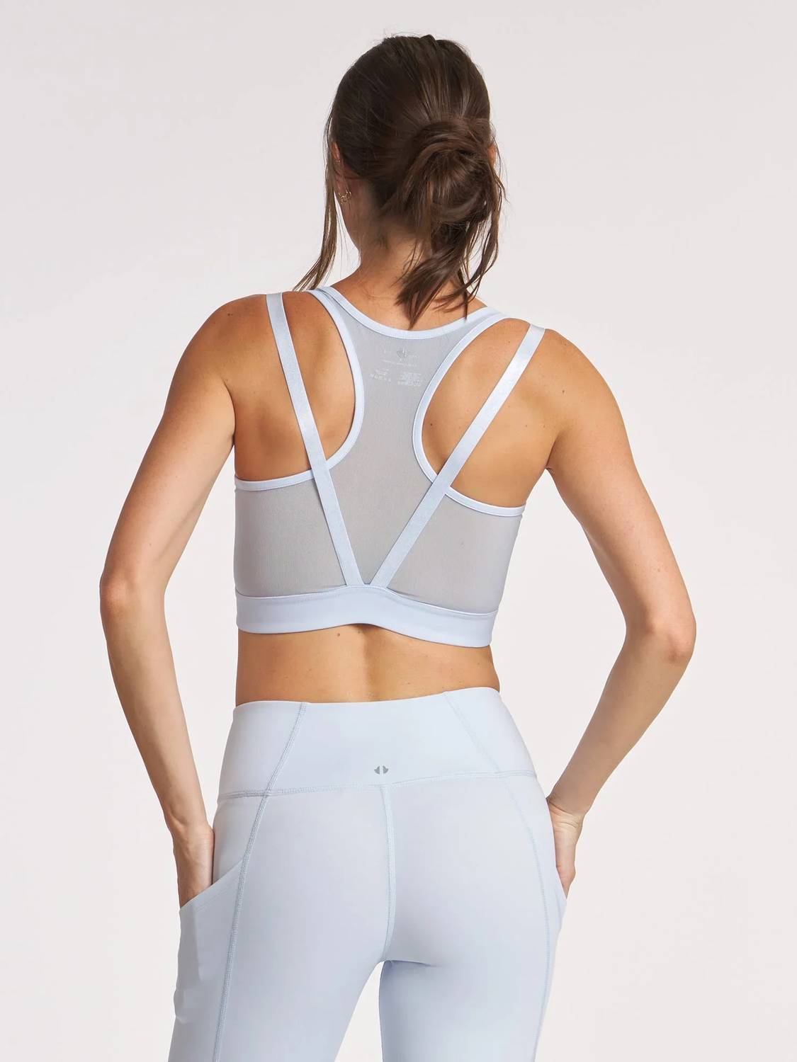 Thrive Societe - Women's Sheen Strappy Mesh Bra Top