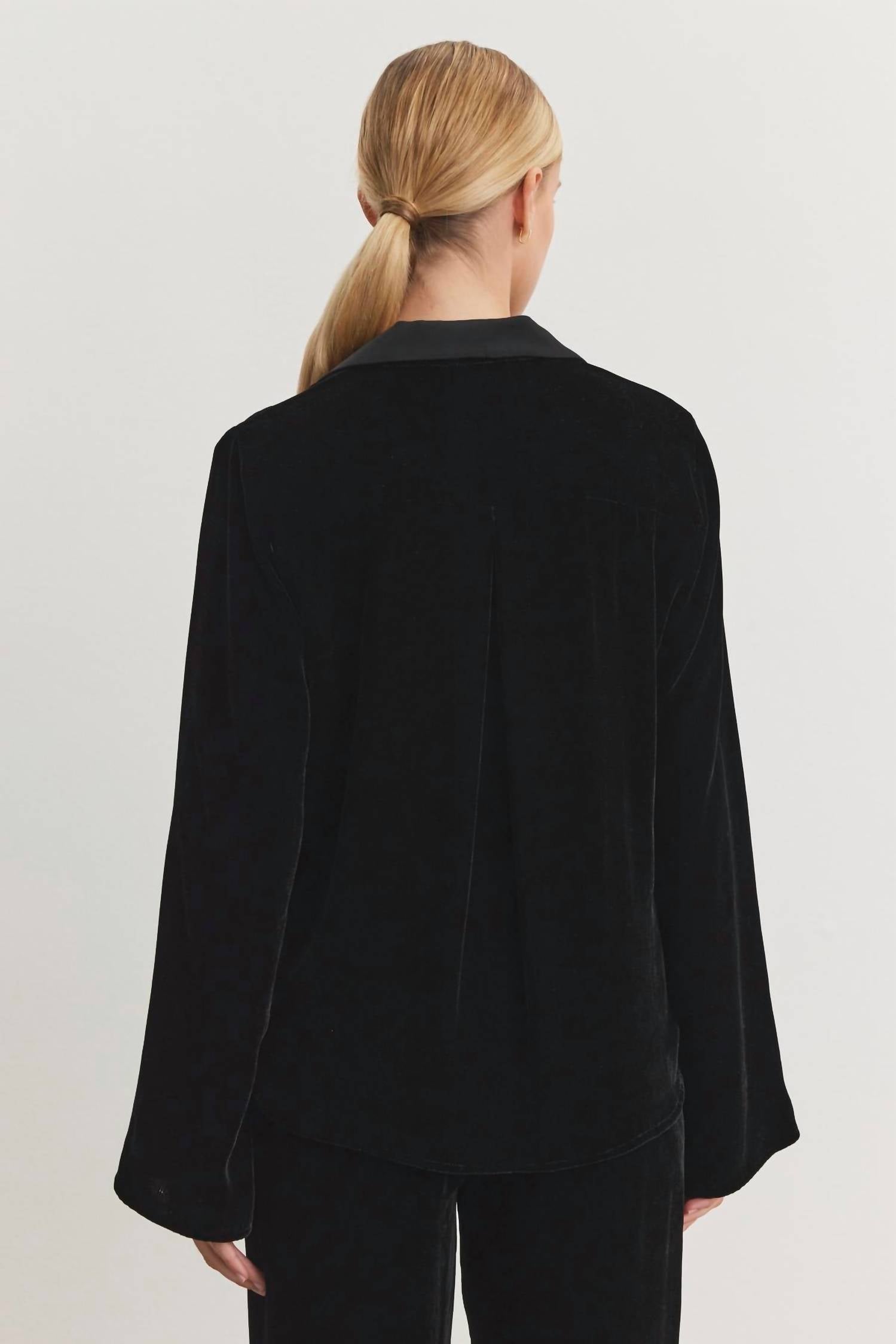Velvet By Graham & Spencer - Brenna Silk Velvet Shirt
