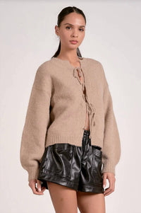 Elan - Cozy Tie Cardigan