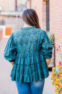 Layerz Clothing - Embroidered Paisley Top