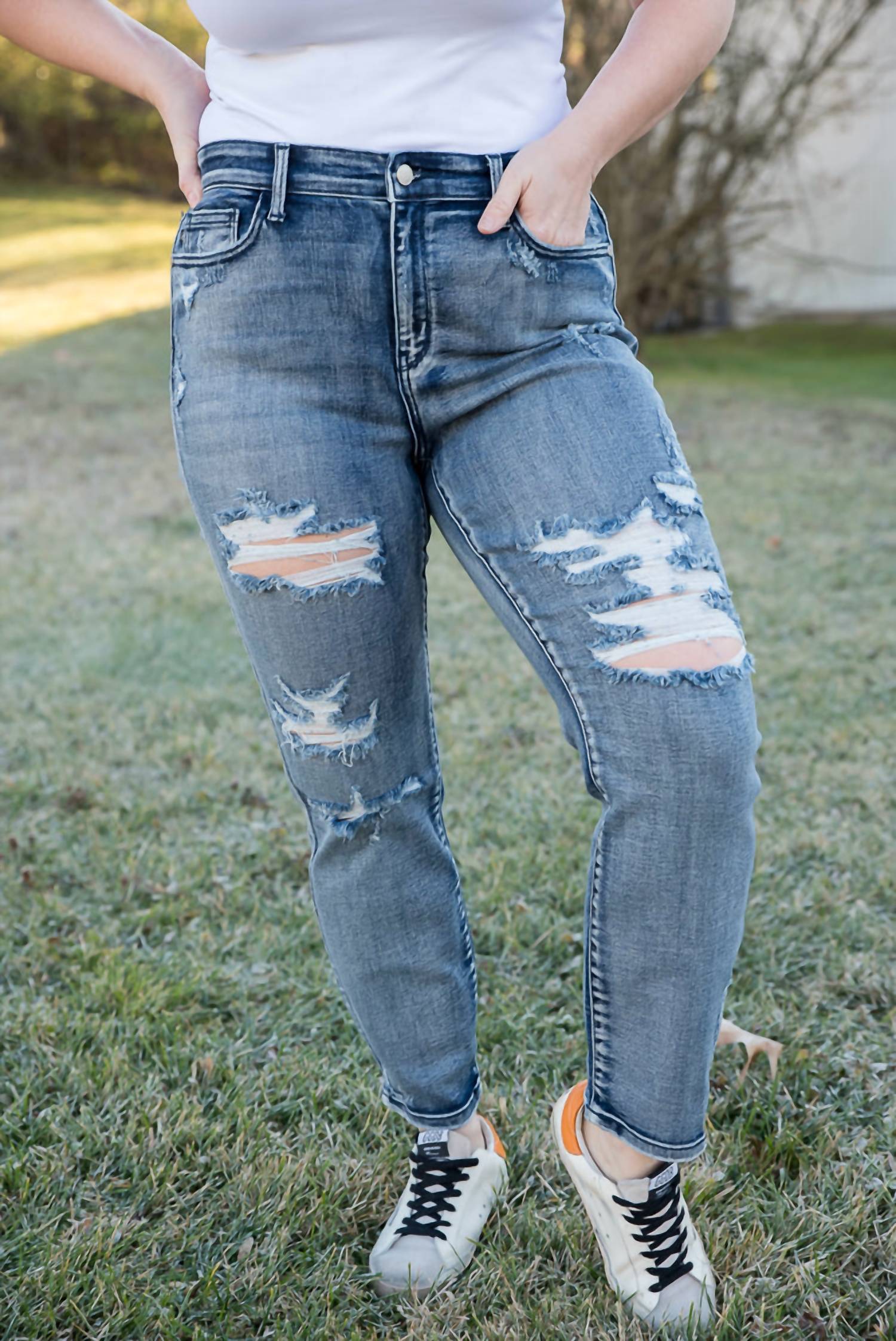 Judy Blue - Rise To The Challenge Boyfriend Jeans