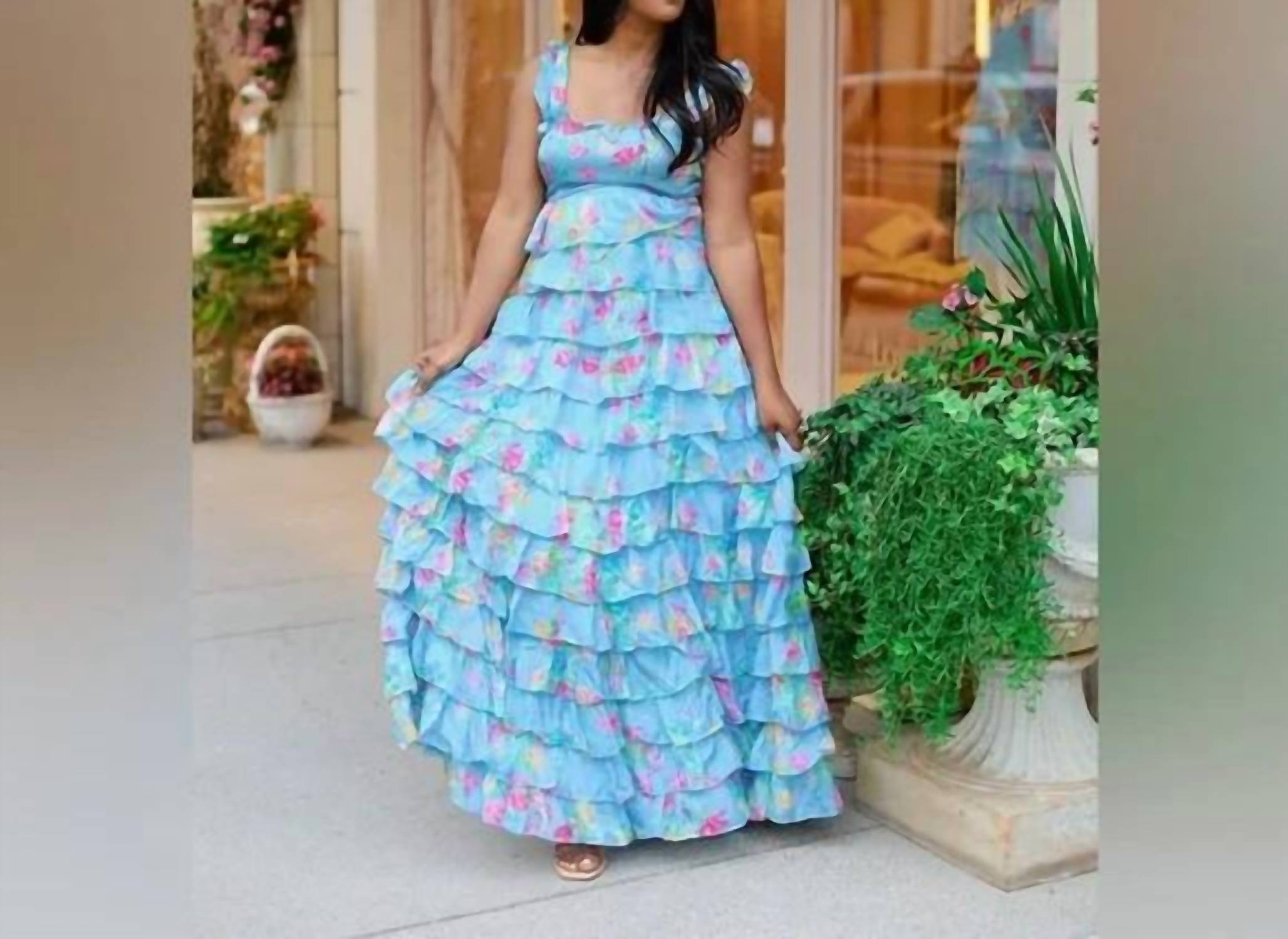 Loveshackfancy - Idra Tiered Floral-print Voile Maxi Dress