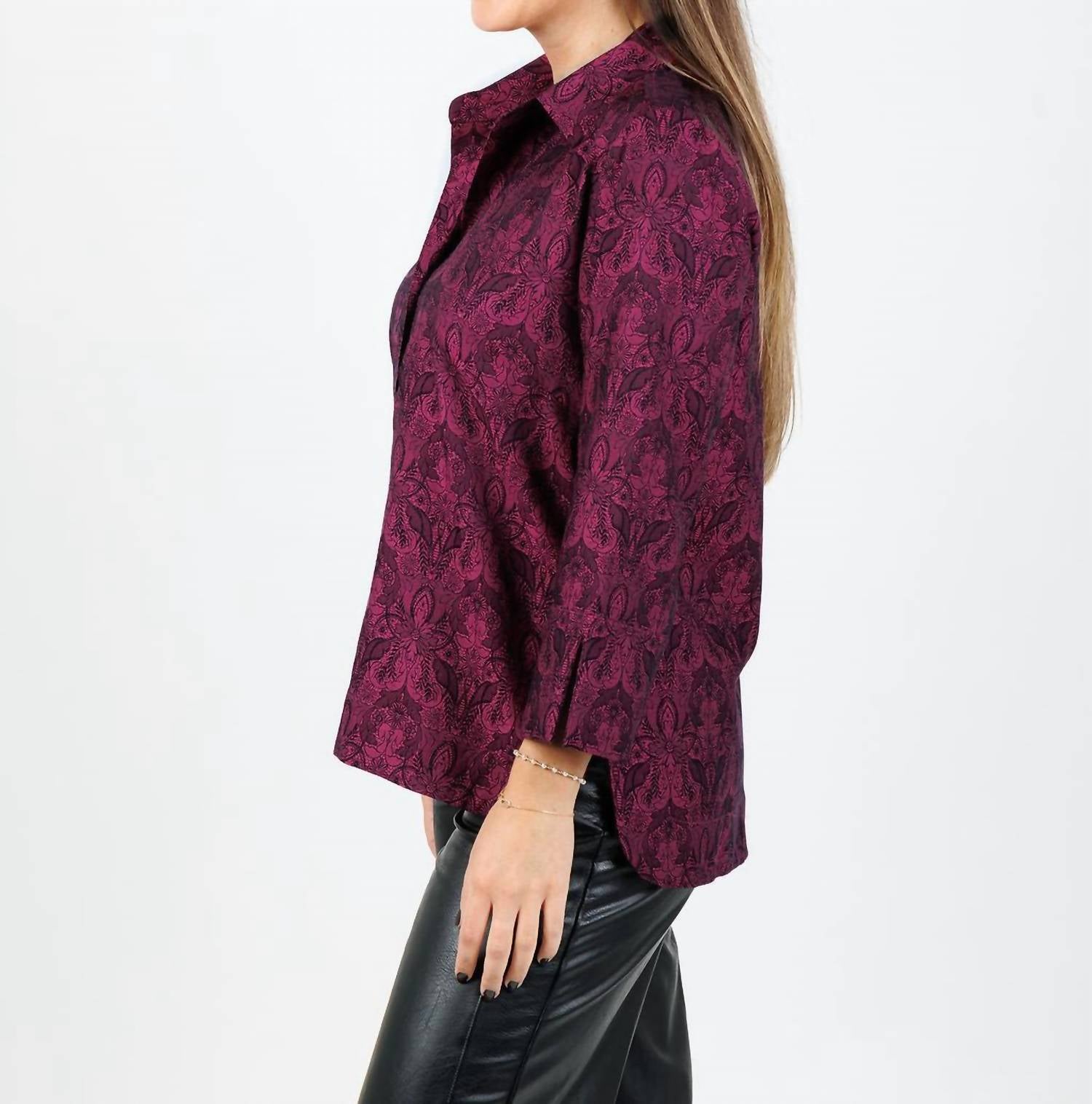 Hinson Wu - Aileen 3/4 Sleeve Blouse