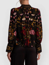 Alice + Olivia - Marion Floral Mock-neck Blouse
