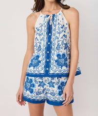 Skies Are Blue - Floral Border Print Set