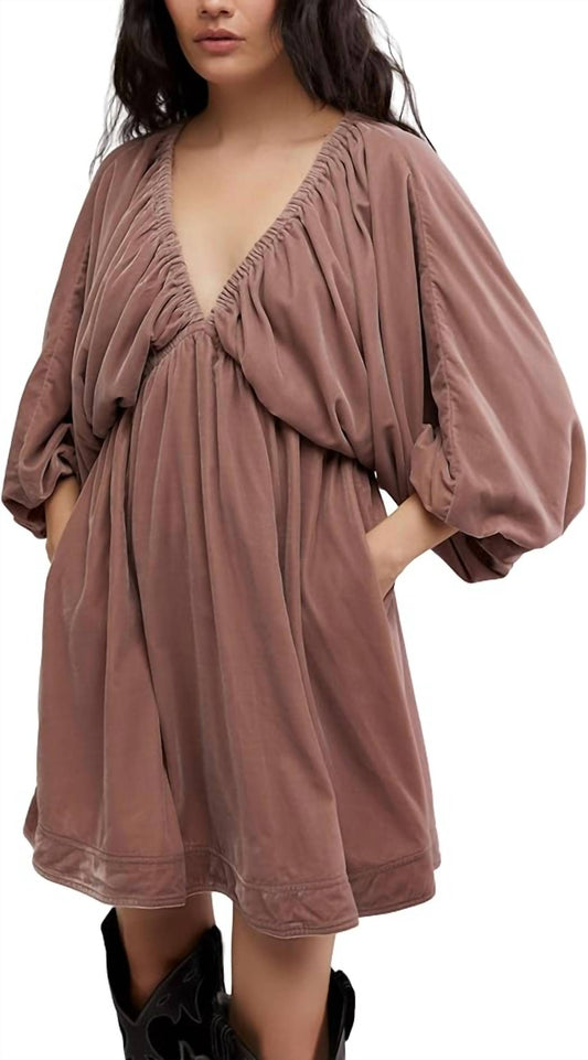 Free People - Portia Velvet Mini Dress