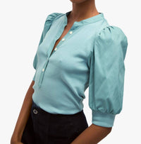 Veronica Beard - Coralee Puff-sleeve Top