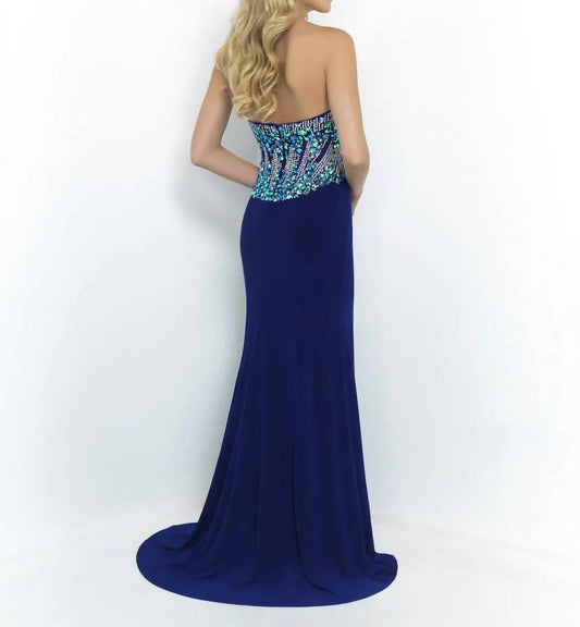 Blush Prom - Strapless Jersey Knit Sheath Prom Dress