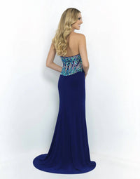 Blush Prom - Strapless Jersey Knit Sheath Prom Dress