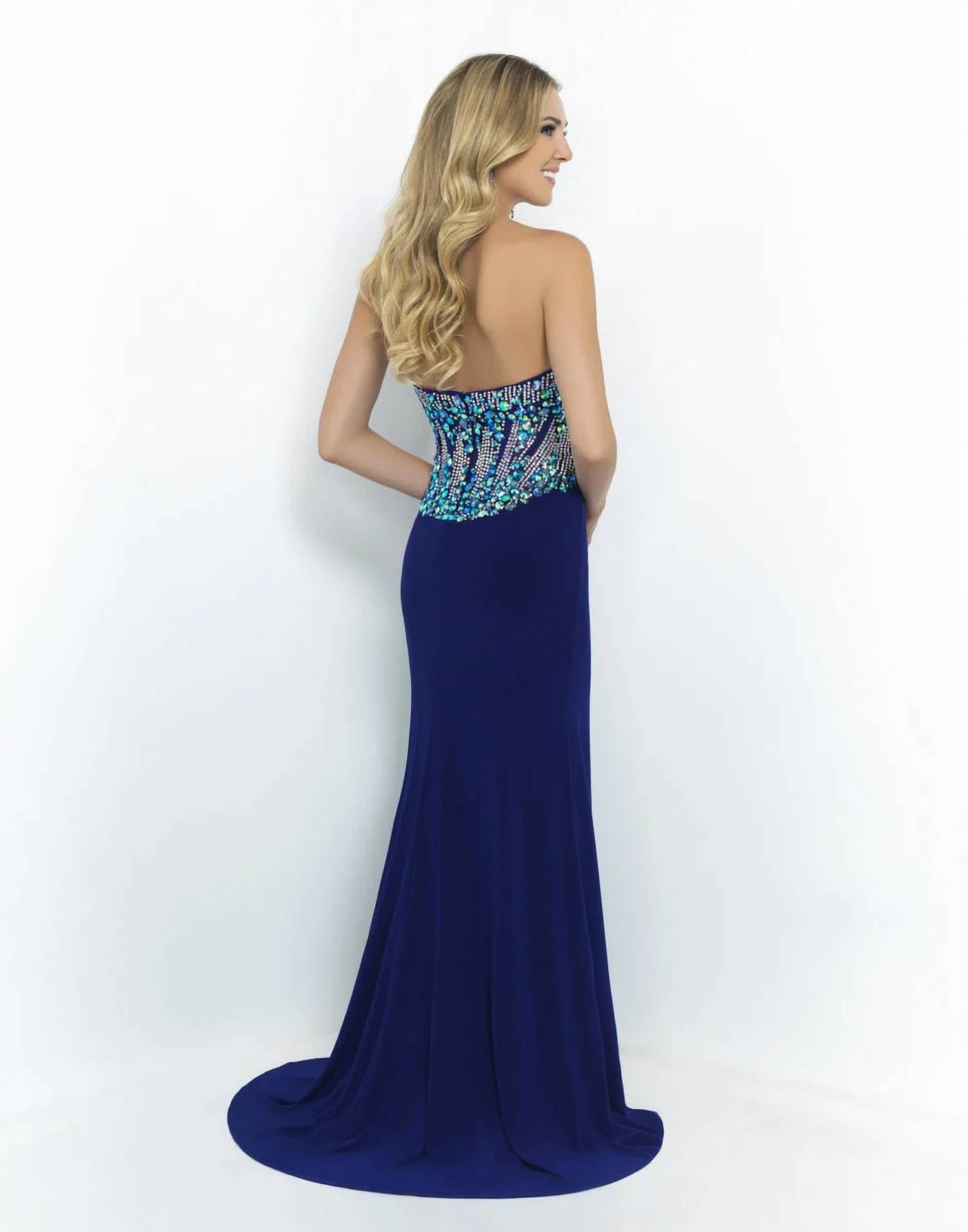 Blush Prom - Strapless Jersey Knit Sheath Prom Dress