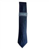 MICHAEL KORS Men's Textured Tie in navy blue - men's accessory