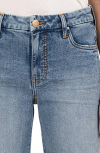 KUT FROM THE KLOTH Meg Frayed High Waist Ankle Wide Leg Jeans in defiant - women's jeans - view 4