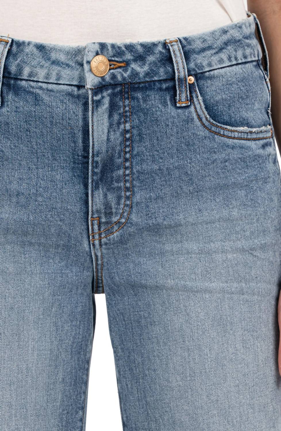 KUT FROM THE KLOTH Meg Frayed High Waist Ankle Wide Leg Jeans in defiant - women's jeans - view 4