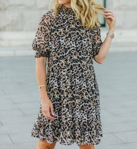 Belle Mock Neck Dress