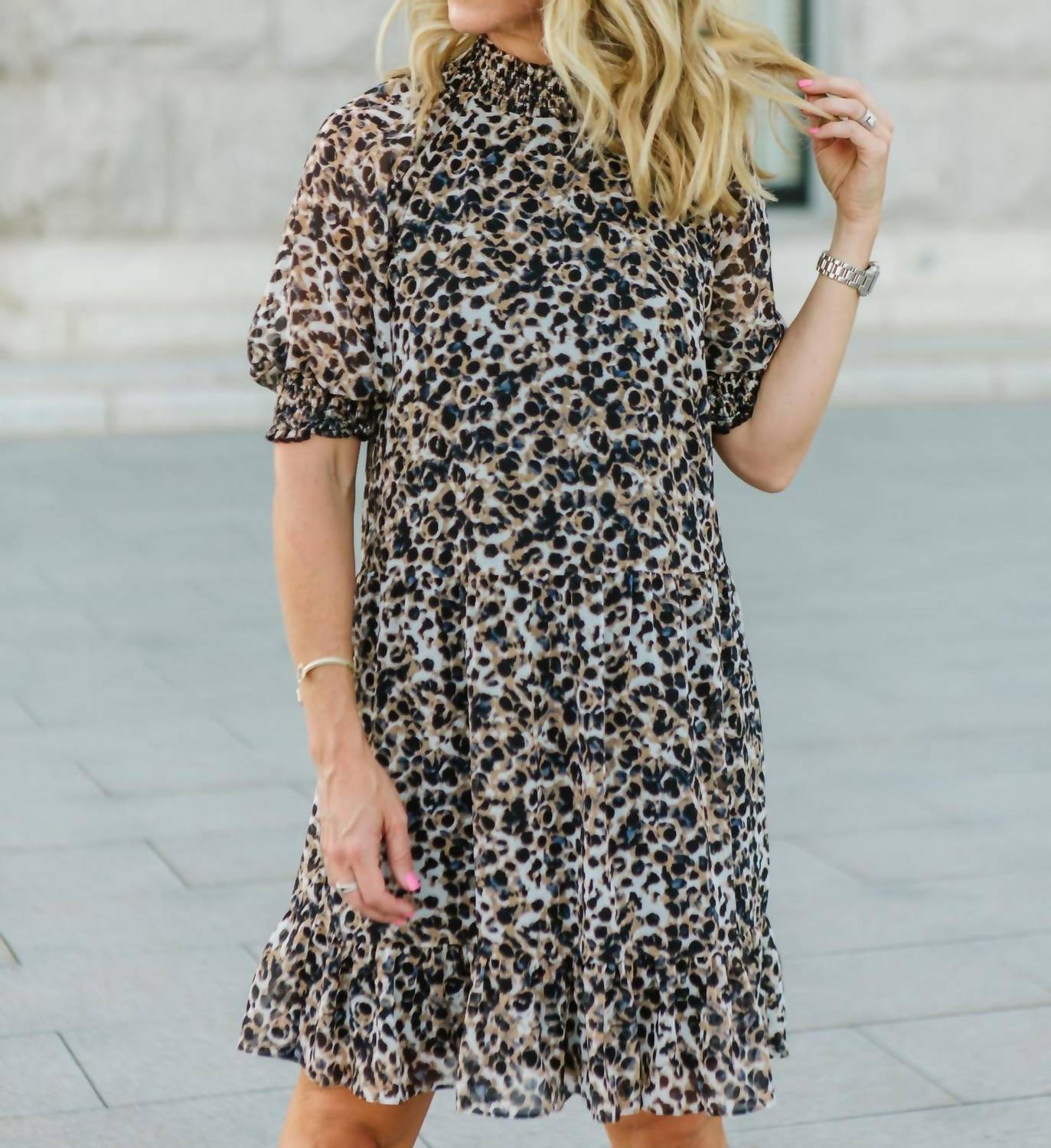 Belle Mock Neck Dress