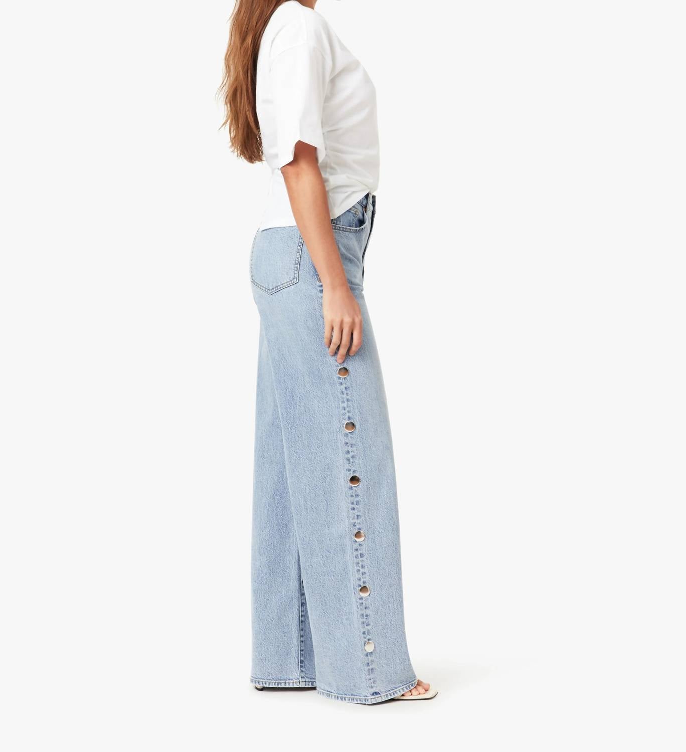 Habitual - Gemma Studded Wide Leg Slouch Jeans