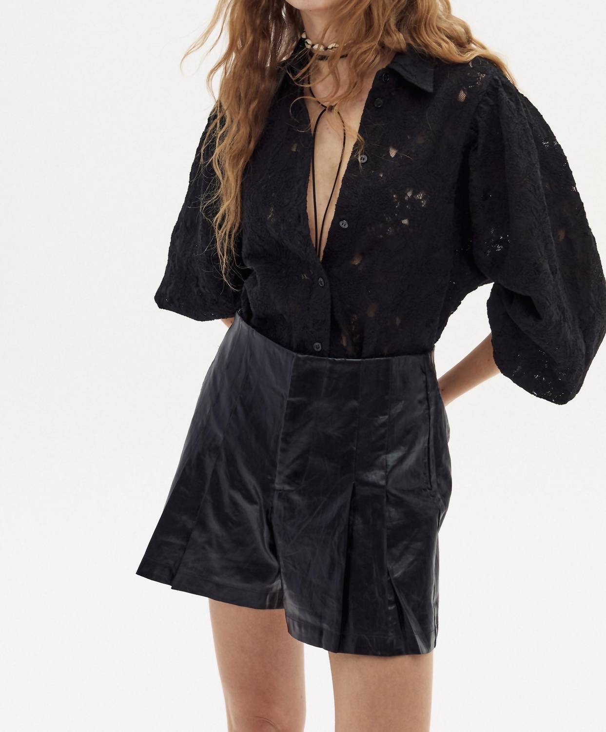 Lanthropy - Claire Cotton Lace Shirt