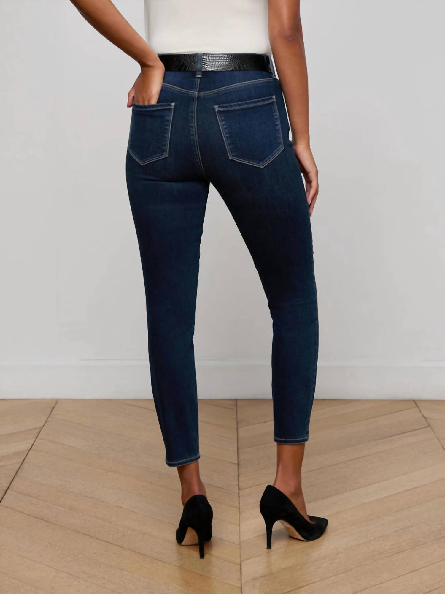 L'Agence Margot Cropped Skinny Jean in bolton - women's jeans - alternate view