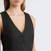 Favorite Daughter - The Jones Linen-blend Vest
