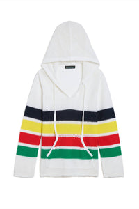 Jocelyn - Knit Striped Hoodie
