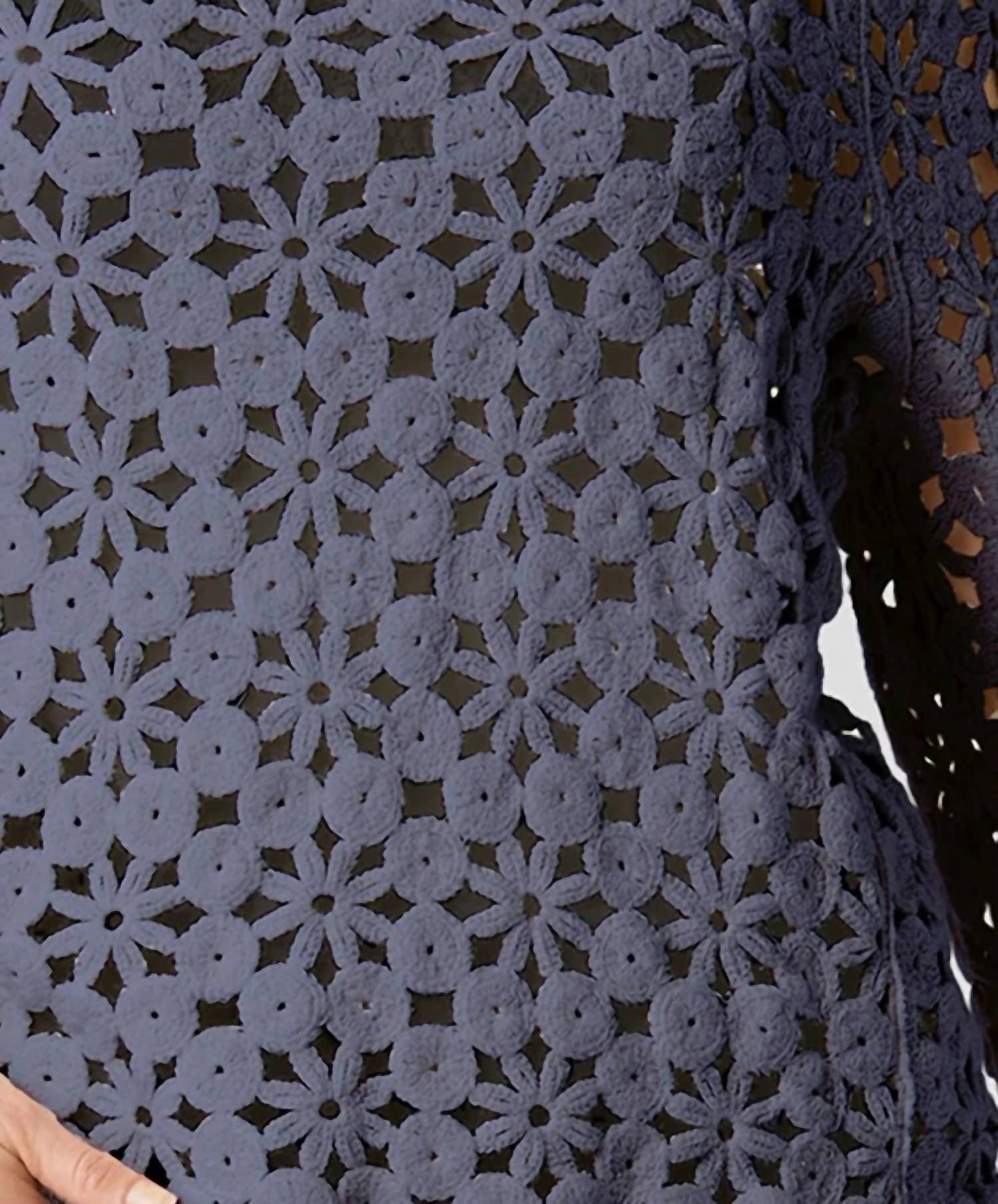 Coco + Carmen - LUCIA FLORAL CROCHET PULLOVER