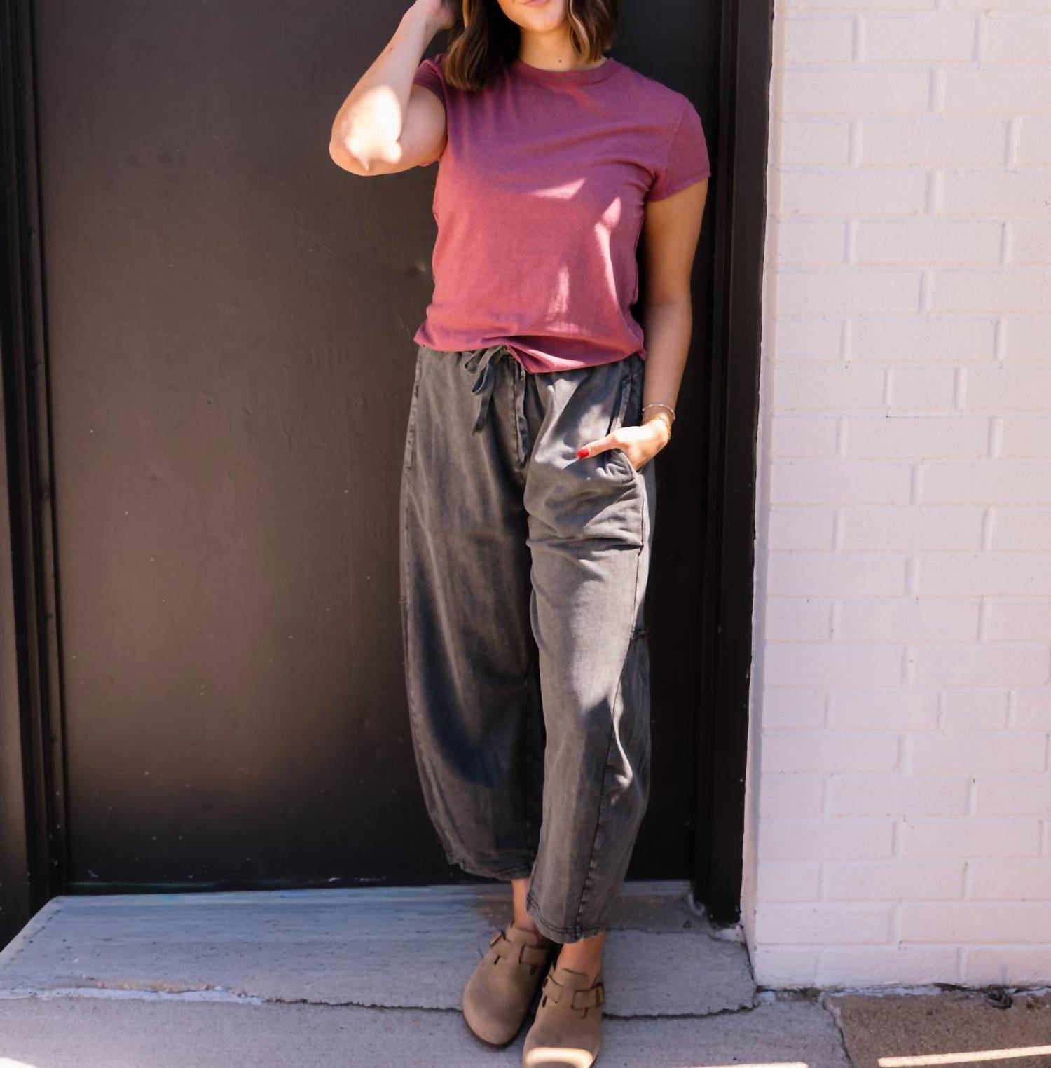 Easel - Rylan Knit Harem Pants