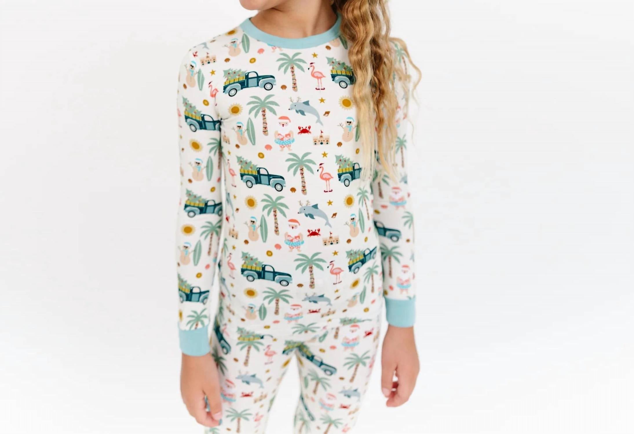 Emerson And Friends - Coastal Christmas Bamboo Long Sleeve Pajama Set