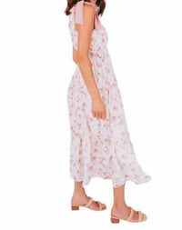 One Loved Babe - Floral Ribbon Tie Dress