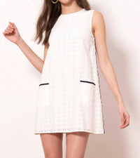 Donna Morgan - Eyelet Sleeveless Dress