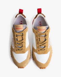 Freshy Men's Smoove Cushioned Versatile Sporty Trainer Sneaker in cognac white red - men's sneaker - view 5