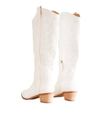 MiiM Women's InLay Samara Stitch Western Tall Boots in white - women's shoe - view 4