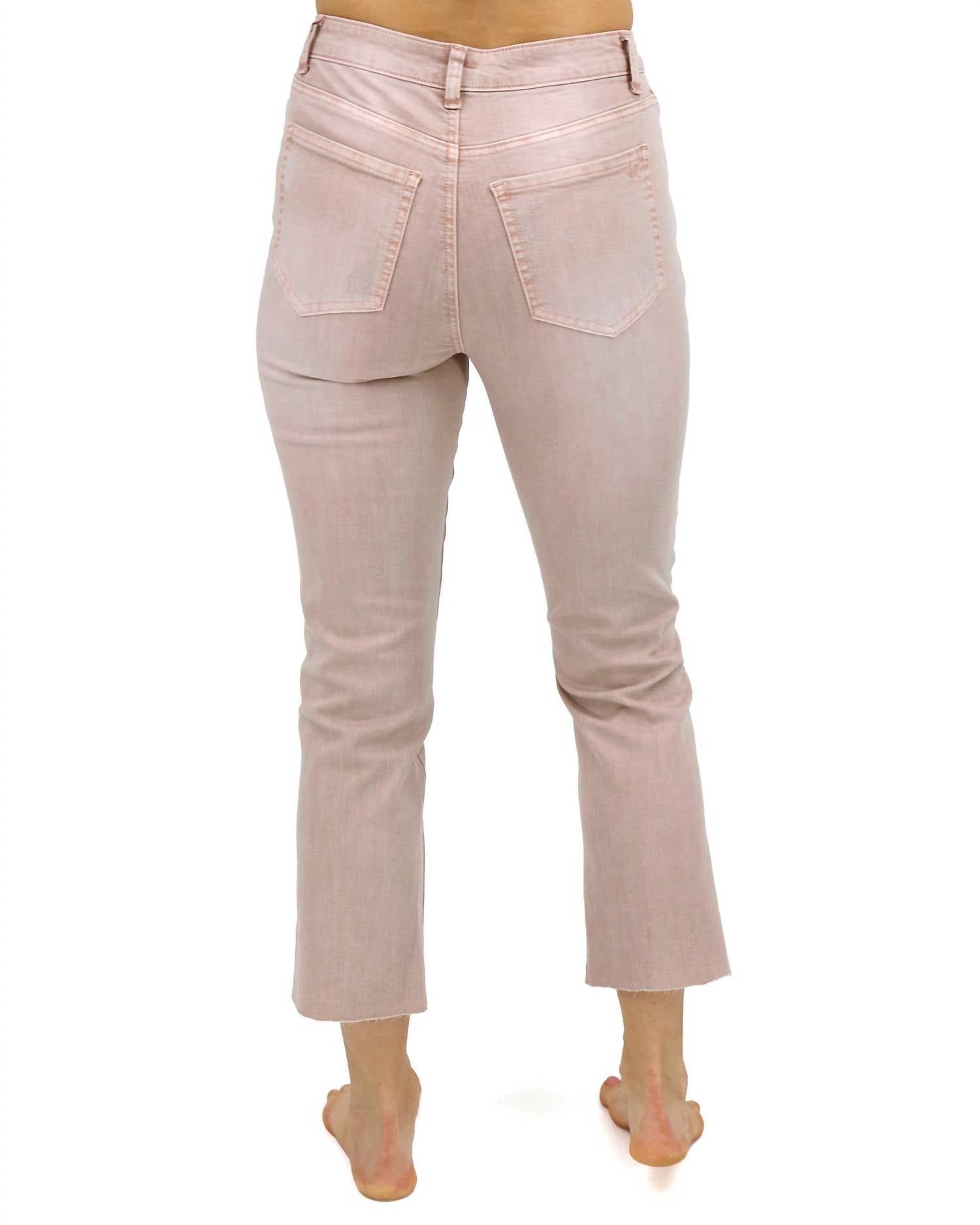 Grace And Lace - Mel's Favorite Straight Leg Cropped Denim Jeans