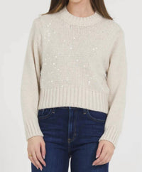 Stellah - Sequin Front Pullover Sweater
