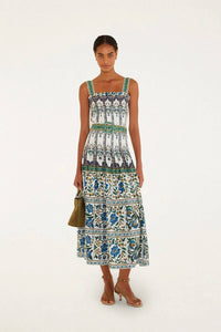 Farm Rio - Sleeveless Belt Maxi Dress