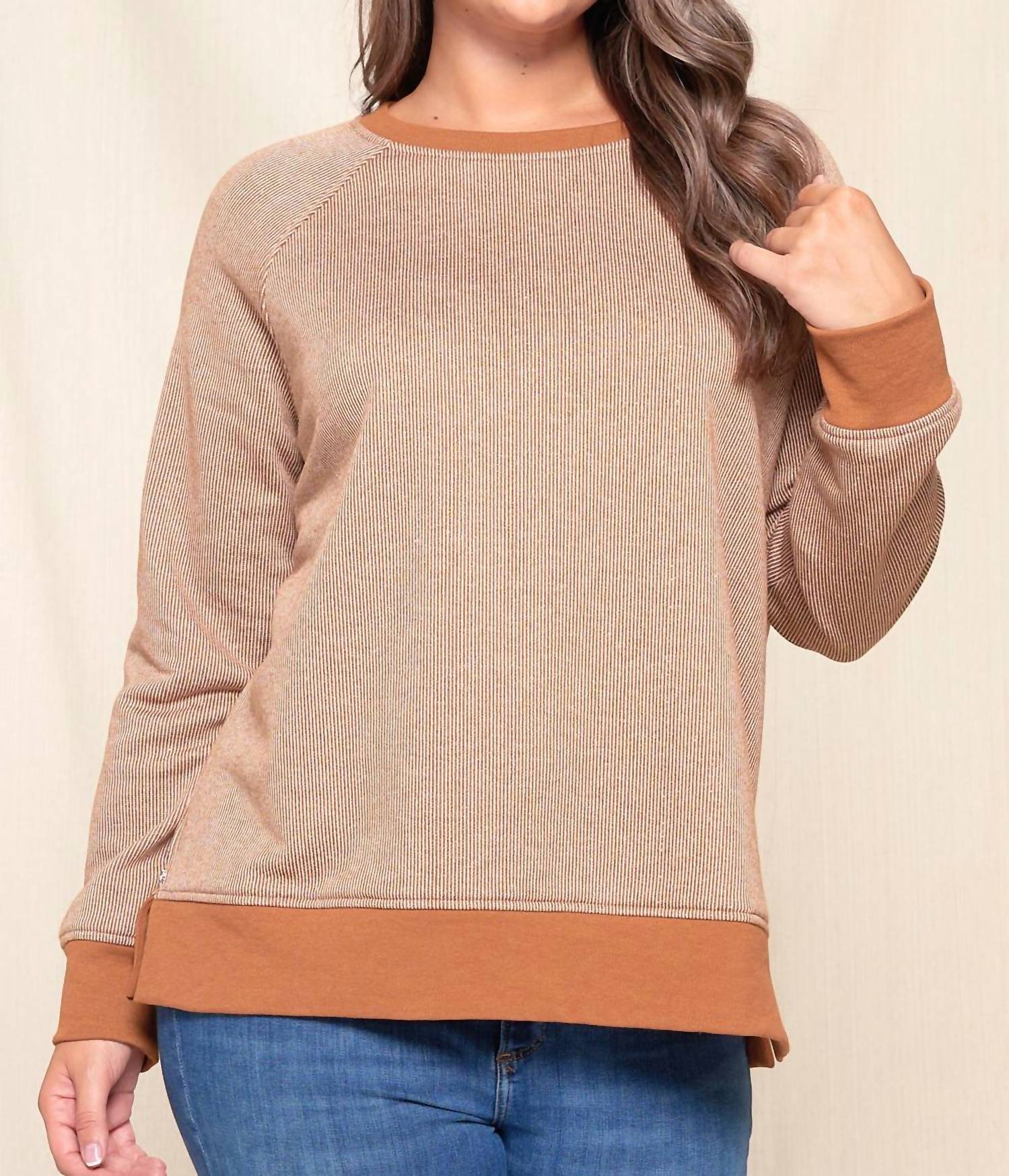 Doe And Rae - Curvy Piper Side Zipper Top