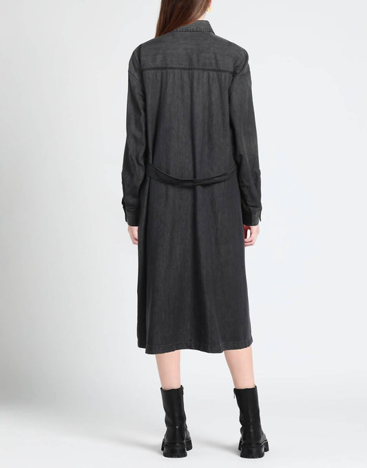 Diesel - D-paige Stram Silk Denim Midi Dress