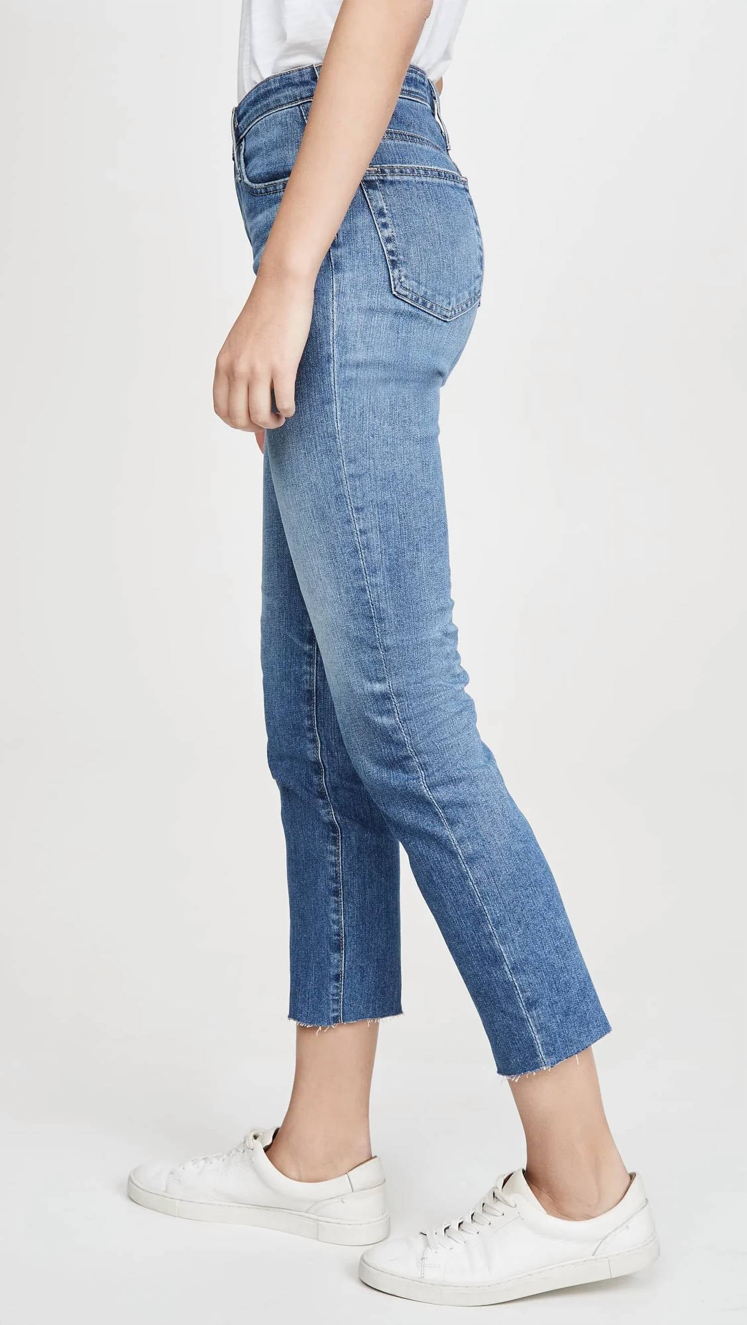 Ag Jeans - Isabelle High Rise Straight Crop Jeans