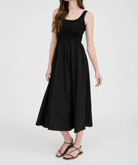 Bluivy - Mixed Media Midi Dress