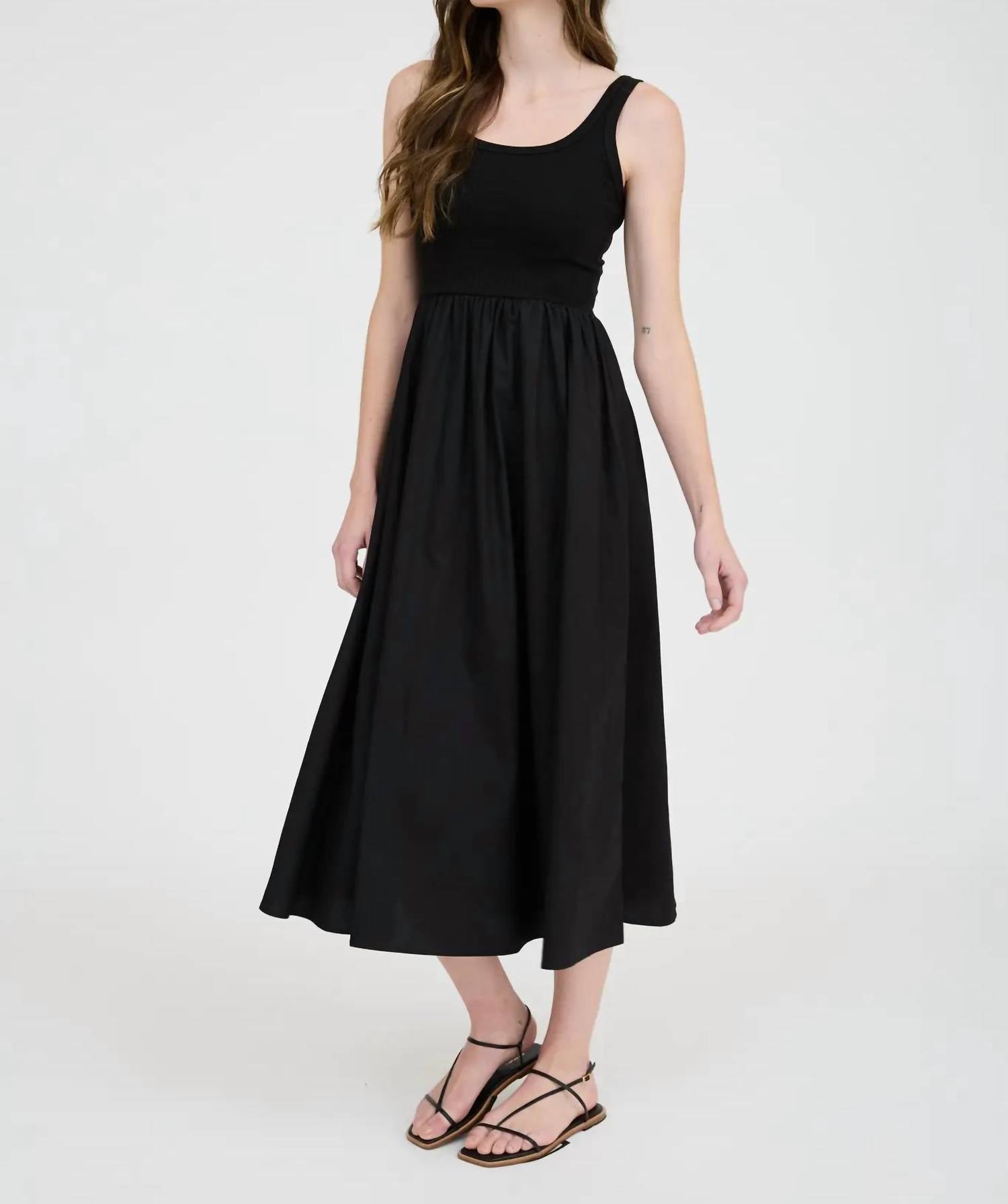 Bluivy - Mixed Media Midi Dress