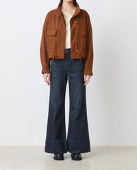 Suncoo - Faux Suede Short Jacket