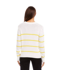 Karen Kane - Stripe Crewneck Sweater